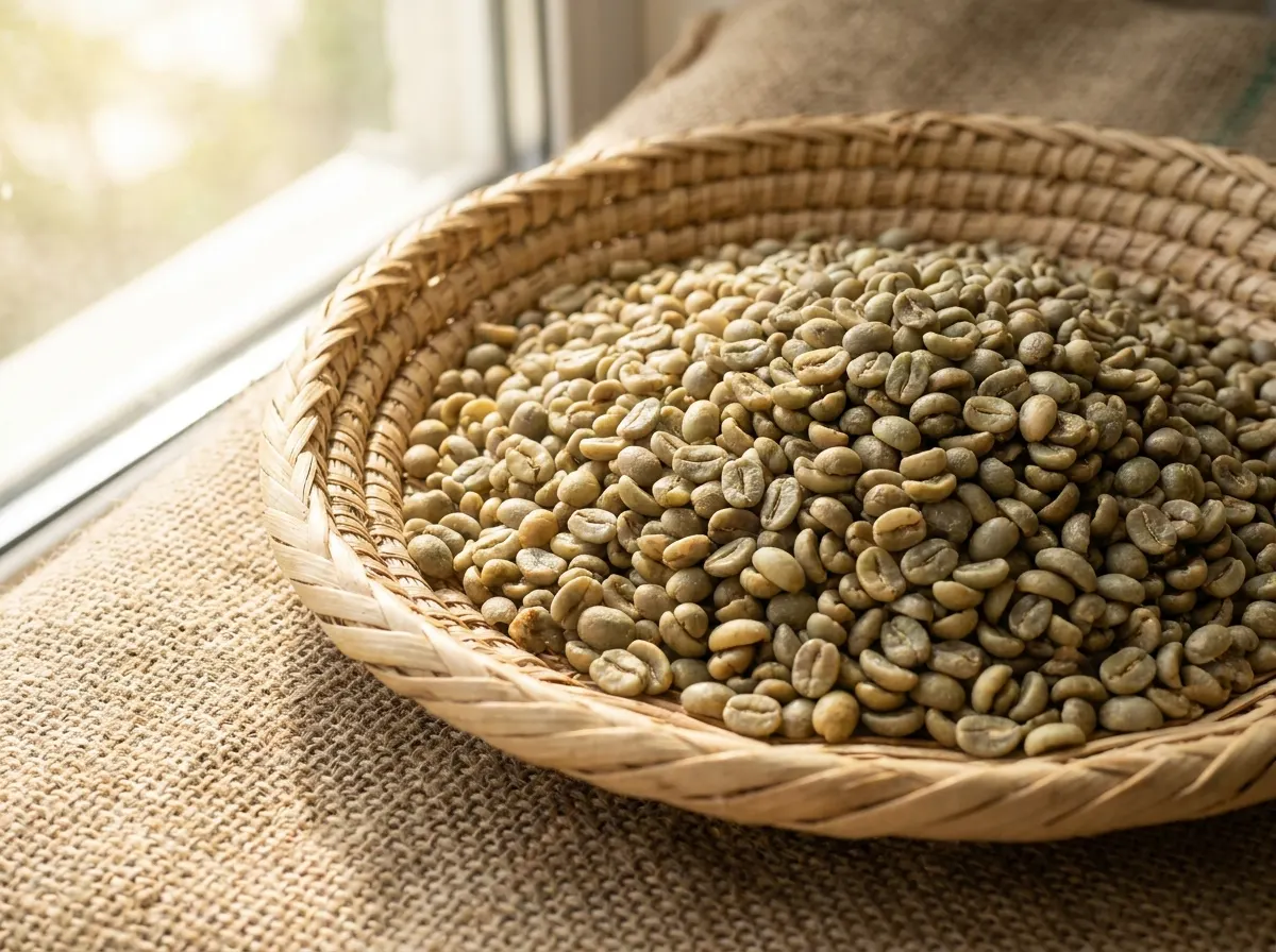 Green coffee beans