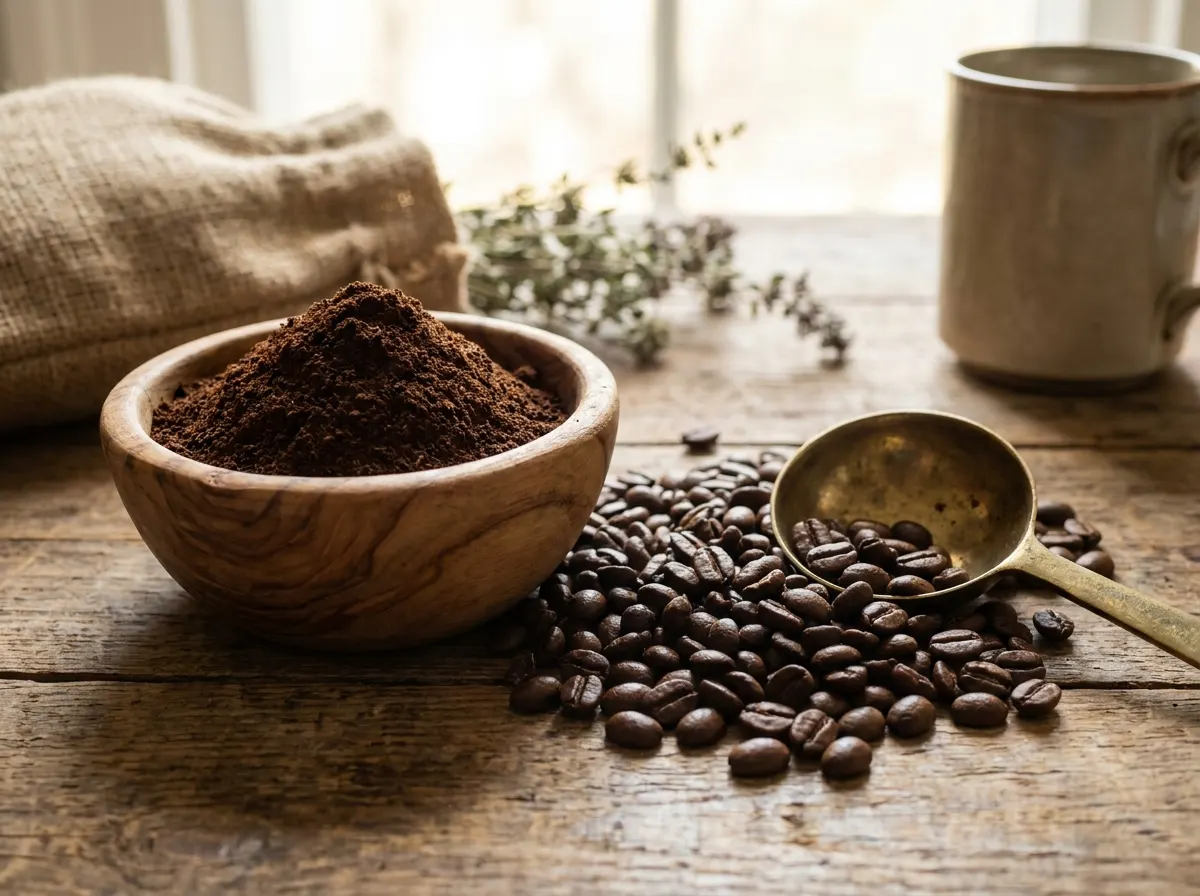 Ground coffee