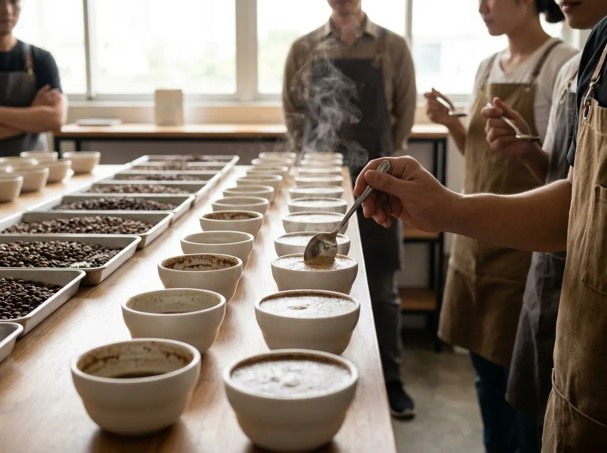 Coffee cupping