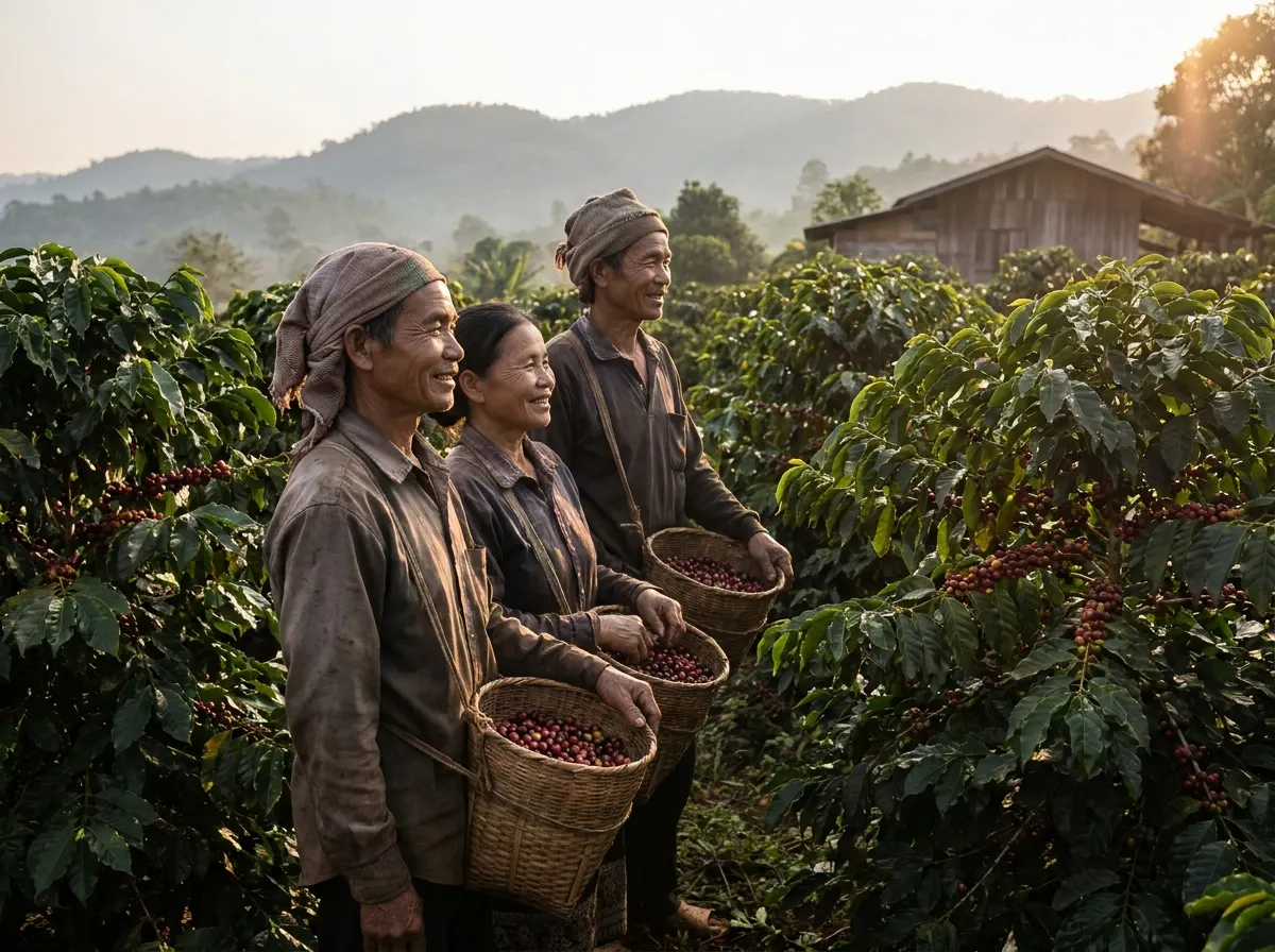 Coffee farming team